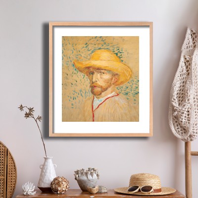 빈센트 반 고흐 고흐 자화상 그림 내추럴한 소품과 함께 꾸민 명화액자 인테리어 이미지