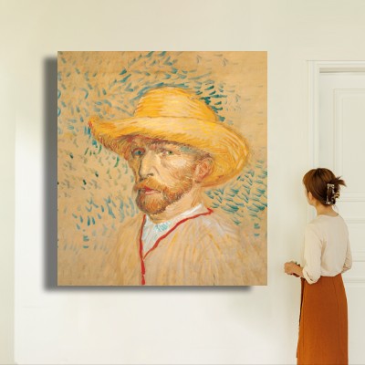 빈센트 반 고흐 고흐 자화상 그림 인물과 공간감을 함께 보여주는 명화액자 연출 이미지