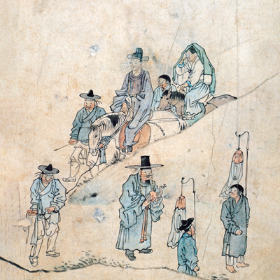 김홍도 / 신행 액자