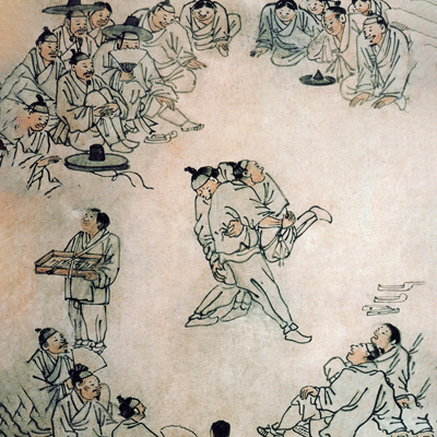 김홍도 / 씨름 액자