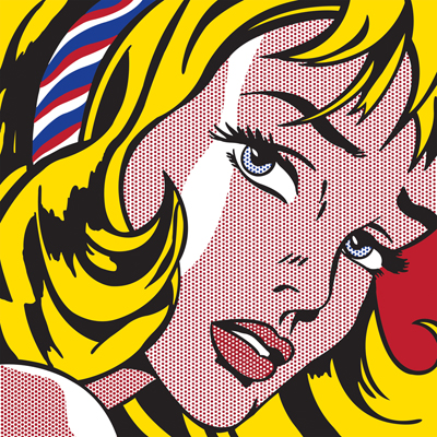 리히텐슈타인 / Girl with Hair Ribbon 액자