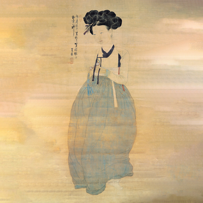 신윤복 / 미인도 액자