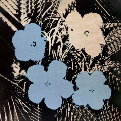 앤디 워홀 / Flowers(Blue and Ivory) 액자