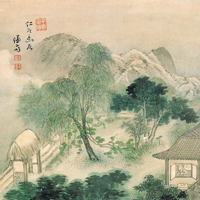 정선 / 仁谷幽居 액자
