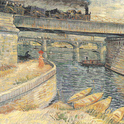 Bridges across the Seine at Asnieres 액자