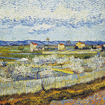 Peach Trees in Blossom 액자