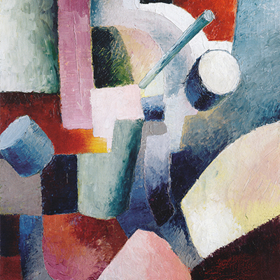 Colored  Composition of forms, 1914 액자