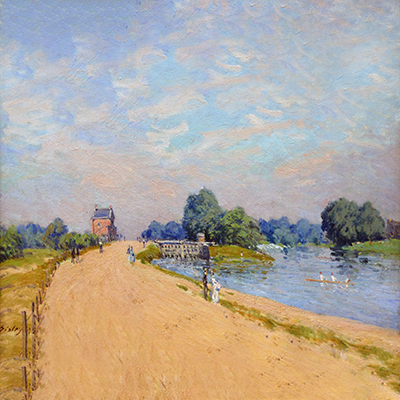 The Road from Hampton Court 1874 액자