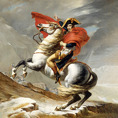 Bonaparte Crossing the Grand Saint-Bernard Pass, 20 May 1800 (1802) 액자