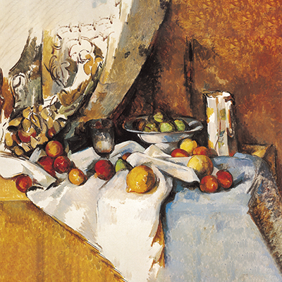 Still Life Post Bottle, Cup and Fruit 액자
