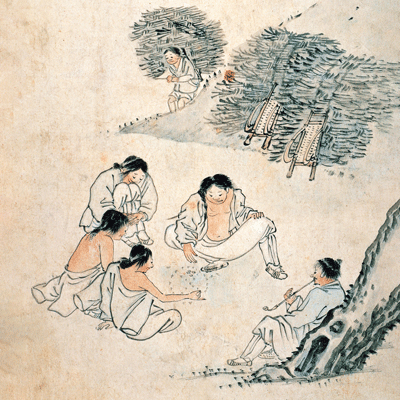 김홍도 / 고누 놀이 액자
