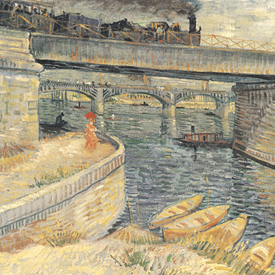 Bridges across the Seine at Asnieres 액자