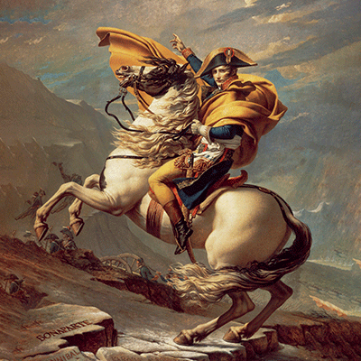 Bonaparte Crossing the Grand Saint-Bernard Pass, 20 May 1800 액자
