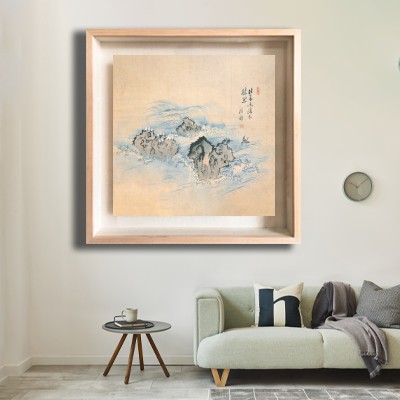 동양화 김홍도 / 창해낭구(滄海浪鷗) 밝은 거실 벽면에 어울리는 명화액자 인테리어 이미지