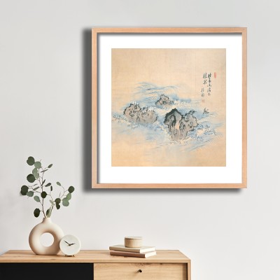 동양화 김홍도 / 창해낭구(滄海浪鷗) 식물 장식과 함께 어울리는 명화액자 인테리어 이미지