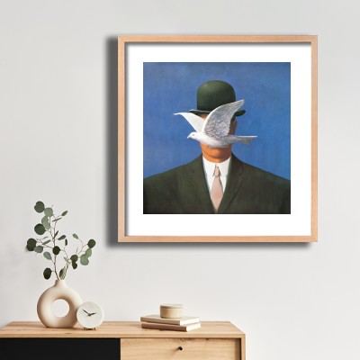 인테리어액자  Homme au Chapeau Melon 거실-주방 제작 [태시스템액자]