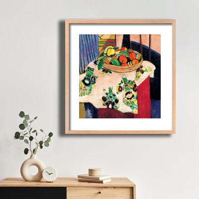 앙리 마티스 오렌지 바구니 식물 장식과 함께 어울리는 명화액자 인테리어 이미지
