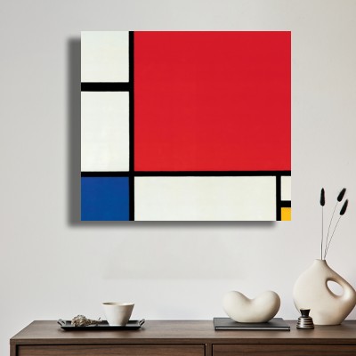 피에트 몬드리안  Composition with Red Blue Yellow 차분한 실내 분위기를 살리는 명화액자 공간 이미지