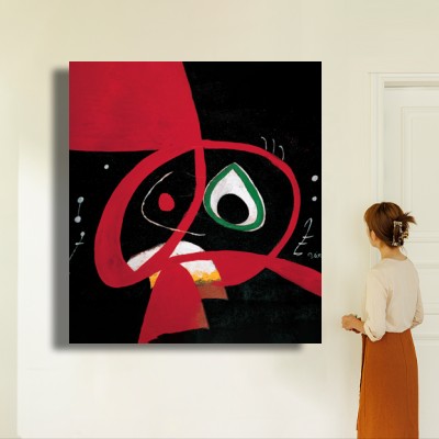 호안 미로 머리(석판화), 1893-1983 인물과 공간감을 함께 보여주는 명화액자 연출 이미지