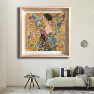 구스타프 클림트 여인 초상 그림 밝은 거실 벽면에 어울리는 명화액자 인테리어 이미지