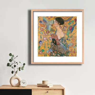 구스타프 클림트 여인 초상 그림 식물 장식과 함께 어울리는 명화액자 인테리어 이미지