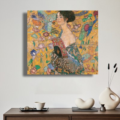 구스타프 클림트 여인 초상 그림 차분한 실내 분위기를 살리는 명화액자 공간 이미지