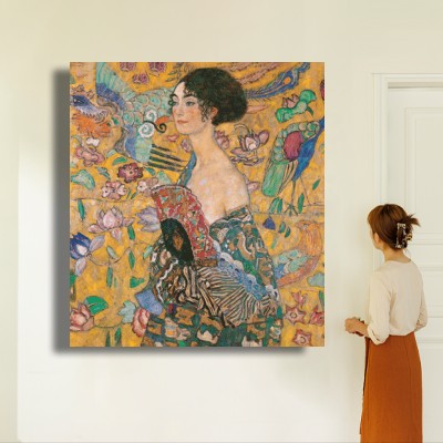 구스타프 클림트 여인 초상 그림 인물과 공간감을 함께 보여주는 명화액자 연출 이미지