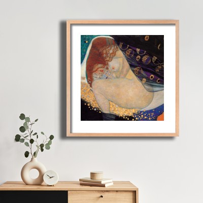 구스타프 클림트 다나에 (Danae) 식물 장식과 함께 어울리는 명화액자 인테리어 이미지
