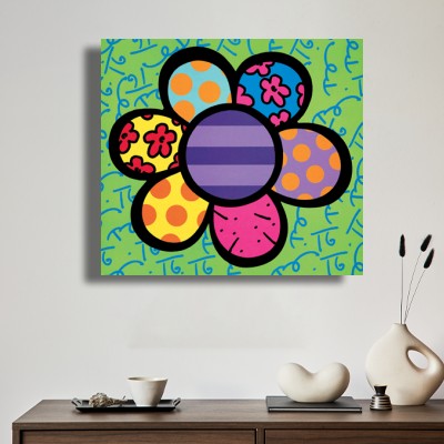 로메로 브리토 01Flower Power 차분한 실내 분위기를 살리는 명화액자 공간 이미지