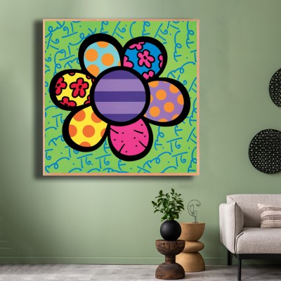 로메로 브리토 01Flower Power 그린톤 인테리어에 포인트를 주는 명화액자 연출 이미지