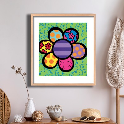 로메로 브리토 01Flower Power 내추럴한 소품과 함께 꾸민 명화액자 인테리어 이미지