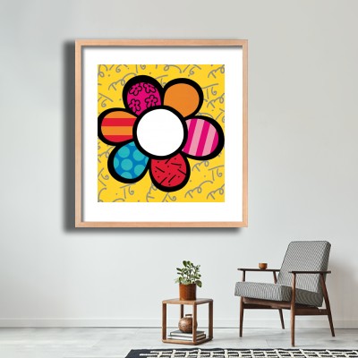 로메로 브리토 02Flower Power 테이블 소품과 조화되는 명화액자 공간 연출 이미지