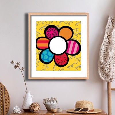 로메로 브리토 02Flower Power 내추럴한 소품과 함께 꾸민 명화액자 인테리어 이미지