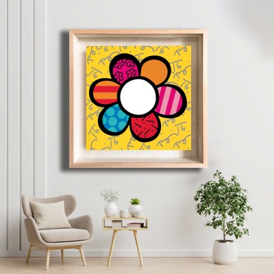 로메로 브리토 02Flower Power 화이트톤 거실 공간에 어울리는 명화액자 배치 이미지