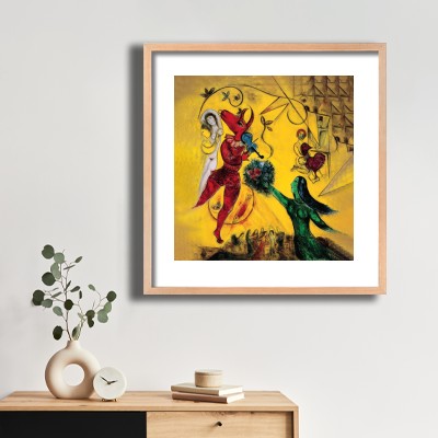 마르크 샤갈 춤 (The Dance) 식물 장식과 함께 어울리는 명화액자 인테리어 이미지