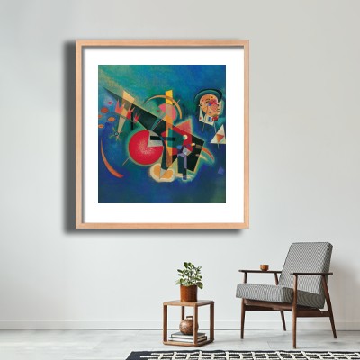 바실리 칸딘스키 기하학 추상 그림 테이블 소품과 조화되는 명화액자 공간 연출 이미지
