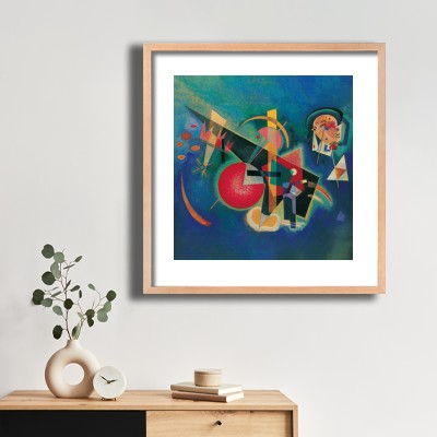 바실리 칸딘스키 기하학 추상 그림 식물 장식과 함께 어울리는 명화액자 인테리어 이미지