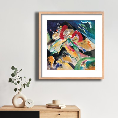 바실리 칸딘스키 컬러 선 추상 그림 식물 장식과 함께 어울리는 명화액자 인테리어 이미지