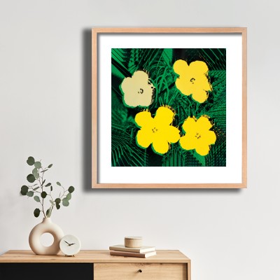 앤디 워홀 Flowers(Yellow) 식물 장식과 함께 어울리는 명화액자 인테리어 이미지