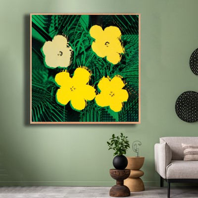 인테리어액자 Flowers(Yellow) 거실-주방 제작 [태시스템액자]