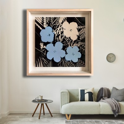 인테리어액자 Flowers(Blue and Ivory) 거실-주방 제작 [태시스템액자]
