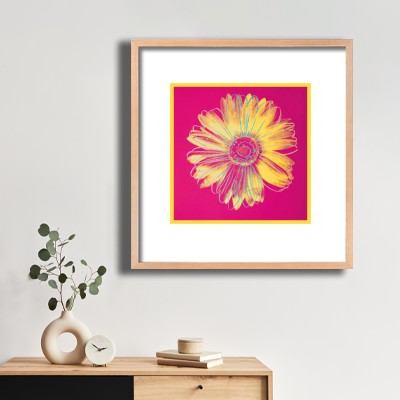 앤디 워홀  Daisy(Fuschia and Yellow) 식물 장식과 함께 어울리는 명화액자 인테리어 이미지