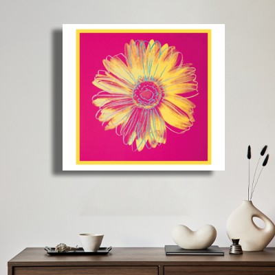 앤디 워홀  Daisy(Fuschia and Yellow) 차분한 실내 분위기를 살리는 명화액자 공간 이미지