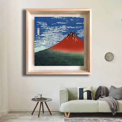 가쓰시카 호쿠사이 후지산 풍경 그림 밝은 거실 벽면에 어울리는 명화액자 인테리어 이미지