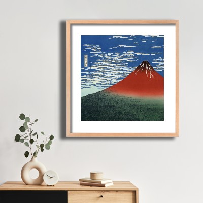 가쓰시카 호쿠사이 후지산 풍경 그림 식물 장식과 함께 어울리는 명화액자 인테리어 이미지
