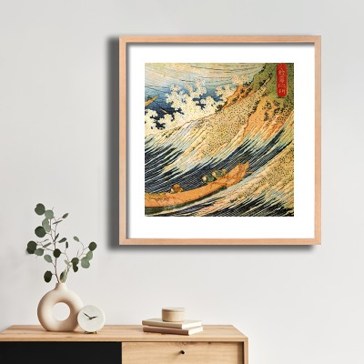 가쓰시카 호쿠사이 일본 바다 풍경 그림 식물 장식과 함께 어울리는 명화액자 인테리어 이미지
