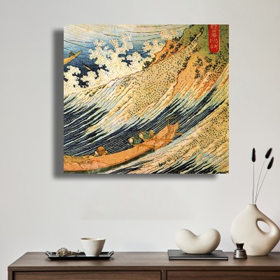 가쓰시카 호쿠사이 일본 바다 풍경 그림 차분한 실내 분위기를 살리는 명화액자 공간 이미지