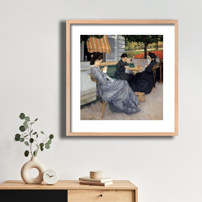 구스타브 칼리보트 정원 속 여인 그림 식물 장식과 함께 어울리는 명화액자 인테리어 이미지