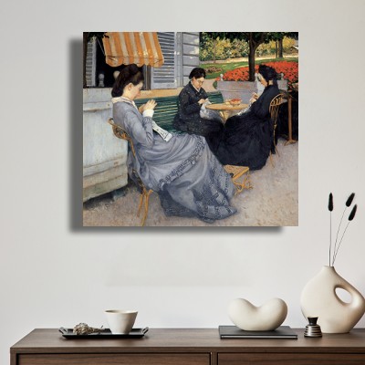 구스타브 칼리보트 정원 속 여인 그림 차분한 실내 분위기를 살리는 명화액자 공간 이미지