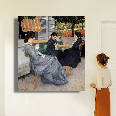 구스타브 칼리보트 정원 속 여인 그림 인물과 공간감을 함께 보여주는 명화액자 연출 이미지